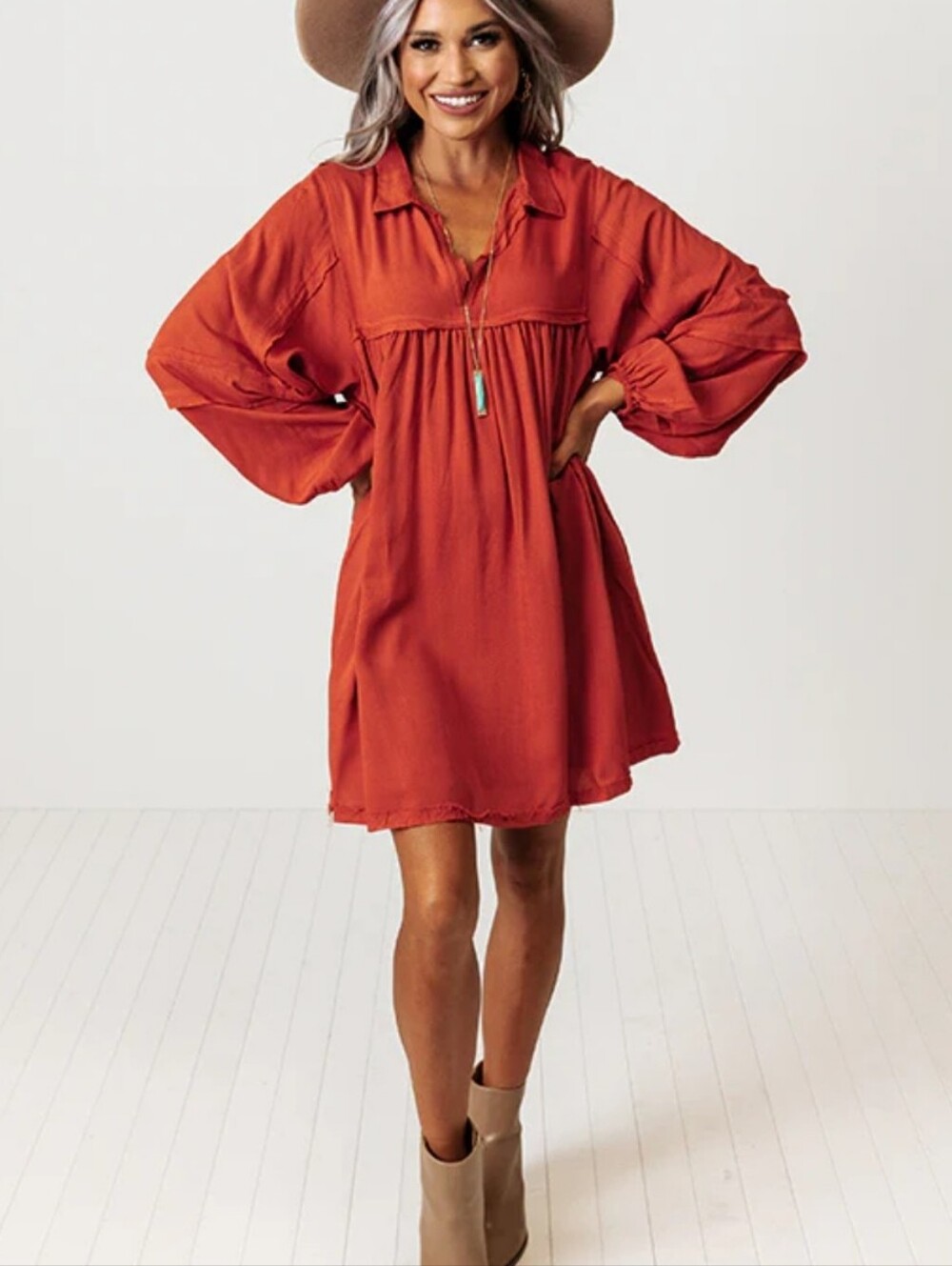 Meritt Mini Shirt Dress Tunic